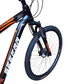 Black and orange bicycle with 'Secaer' branding on a white background